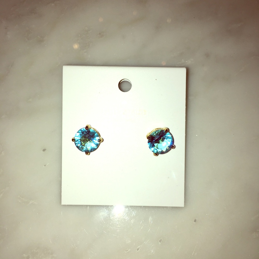 Kate Spade ♠️ Aquamarine 🐳💎🐠 stud-earrings